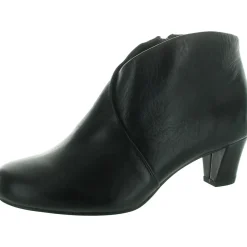 Zipper Leather Booties