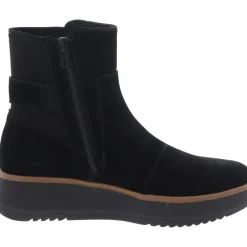 ZYLAH ROSE Leather Wedge Ankle Boots